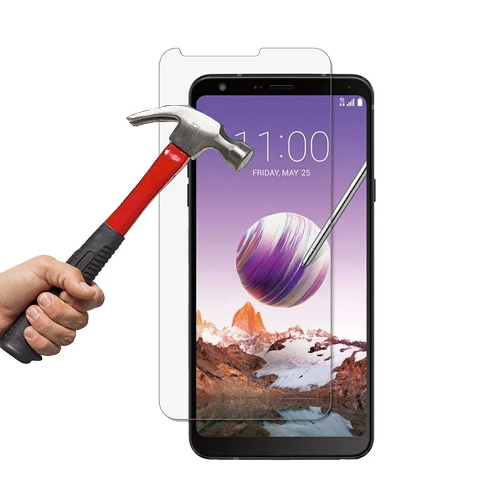 2 упаковки для LG Q Stylo 4 5 Stylus k11 Plus Q7 9H 0 3 мм 2.5D прозрачное закаленное стекло Защита