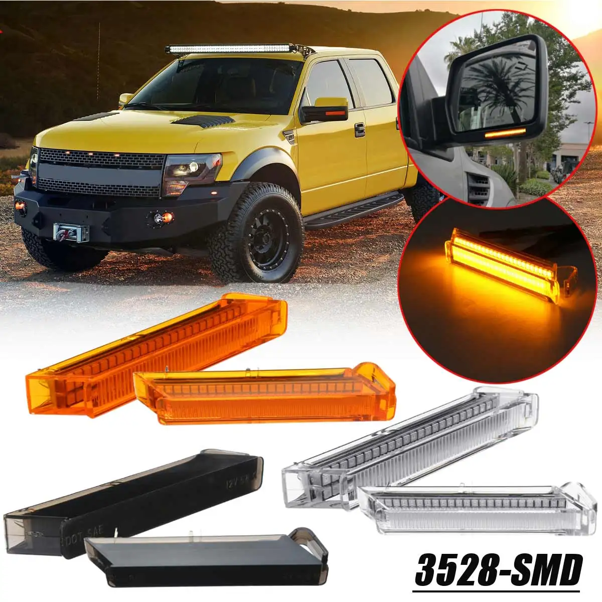 Светодиодный светильник для зеркала заднего вида Ford Raptor 2010 2014 F150 2004 Lincoln Mark LT 2006 2008