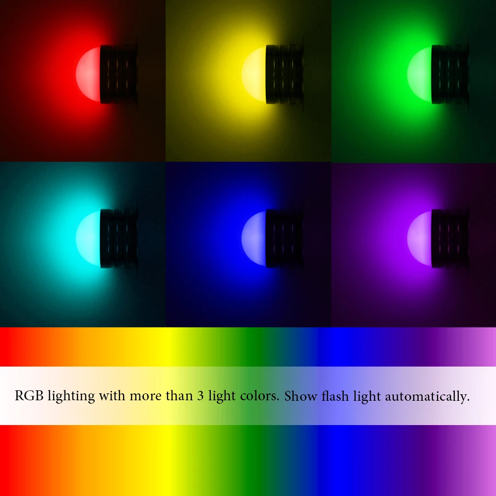 Konesky 3 Вт RGB светодиодная настенная лампа Светильники для крыльца IP65