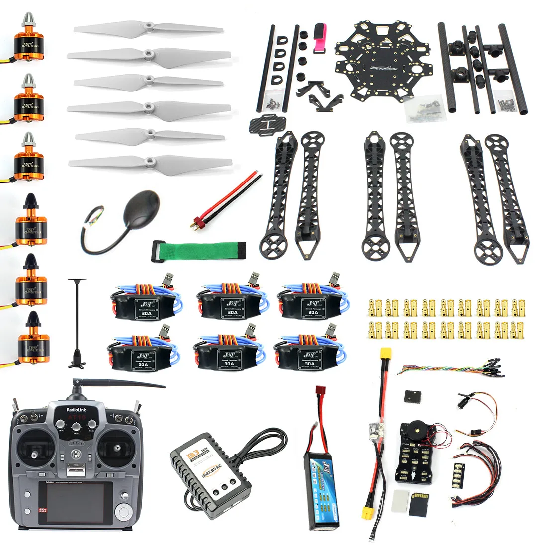 F08618 W DIY FPV Дрон Hexacopter 6 осевой набор самолетов HMF S550 рама PXI PX4 управление полетом 920KV