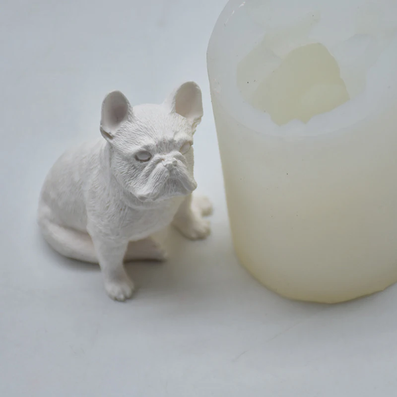 3D Dog Design Silicone Soap Mold Candle Food Grade Chocolate Molds For Making | Дом и сад