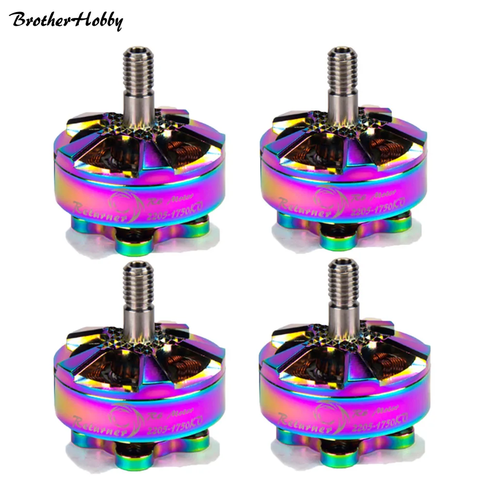 Безщеточный двигатель Brotherhobby Return R6 2205 1750KV 2450KV 2700KV 4 6S запасные части для моделей RC