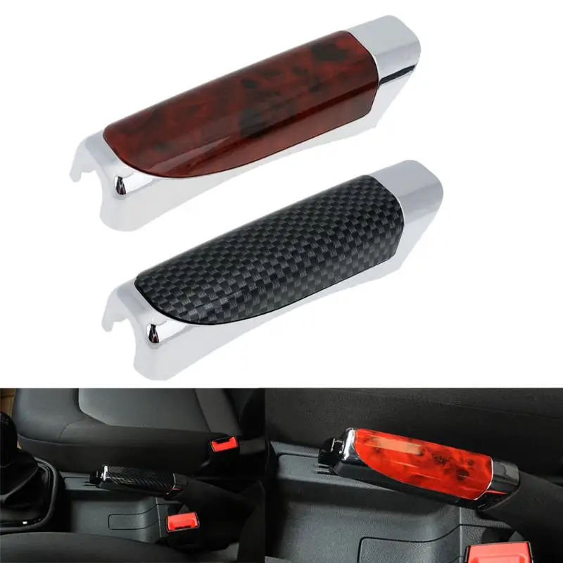 1 шт. Автомобильный интерьер углеродное волокно текстура дерева ручка для