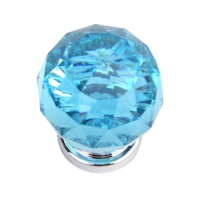 1Pc Acrylic Drawer/Cabinet/Bin/Door/Cupboard Pull Knob---Blue | Обустройство дома