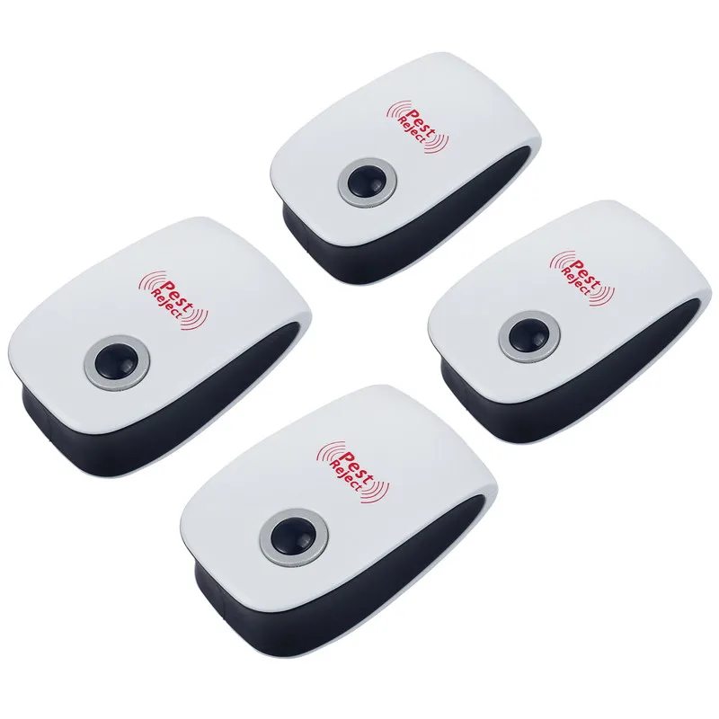 

Proster 4Pcs Electronic Ultrasonic Mouse Killer Mouse Cockroach Trap Mosquito Repeller Insect Rats Spiders Control US/AU Plug