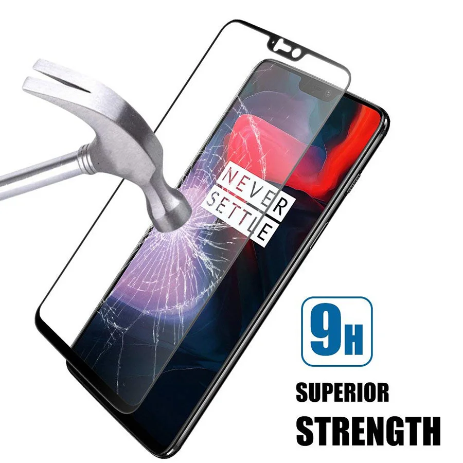 3D закаленное стекло для Oneplus 6 полное покрытие Защитное Oneplus6 9 H Взрывозащищенная