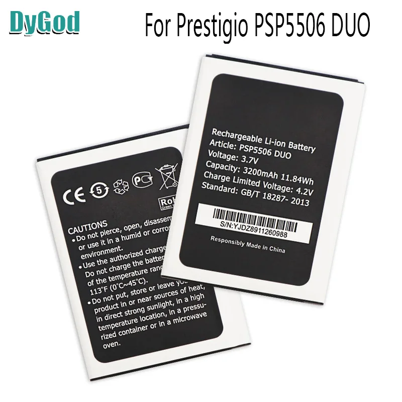 DyGod 3200 мАч для Prestigio Grace Q5 PSP 5506DUO 5506 DUO Экстрим Замена батареи Bateriy | Мобильные