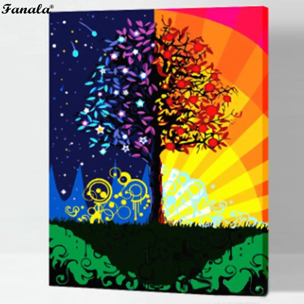 Новый Рисунок холста напечатанная картина украшение дома крытая стена бликовое