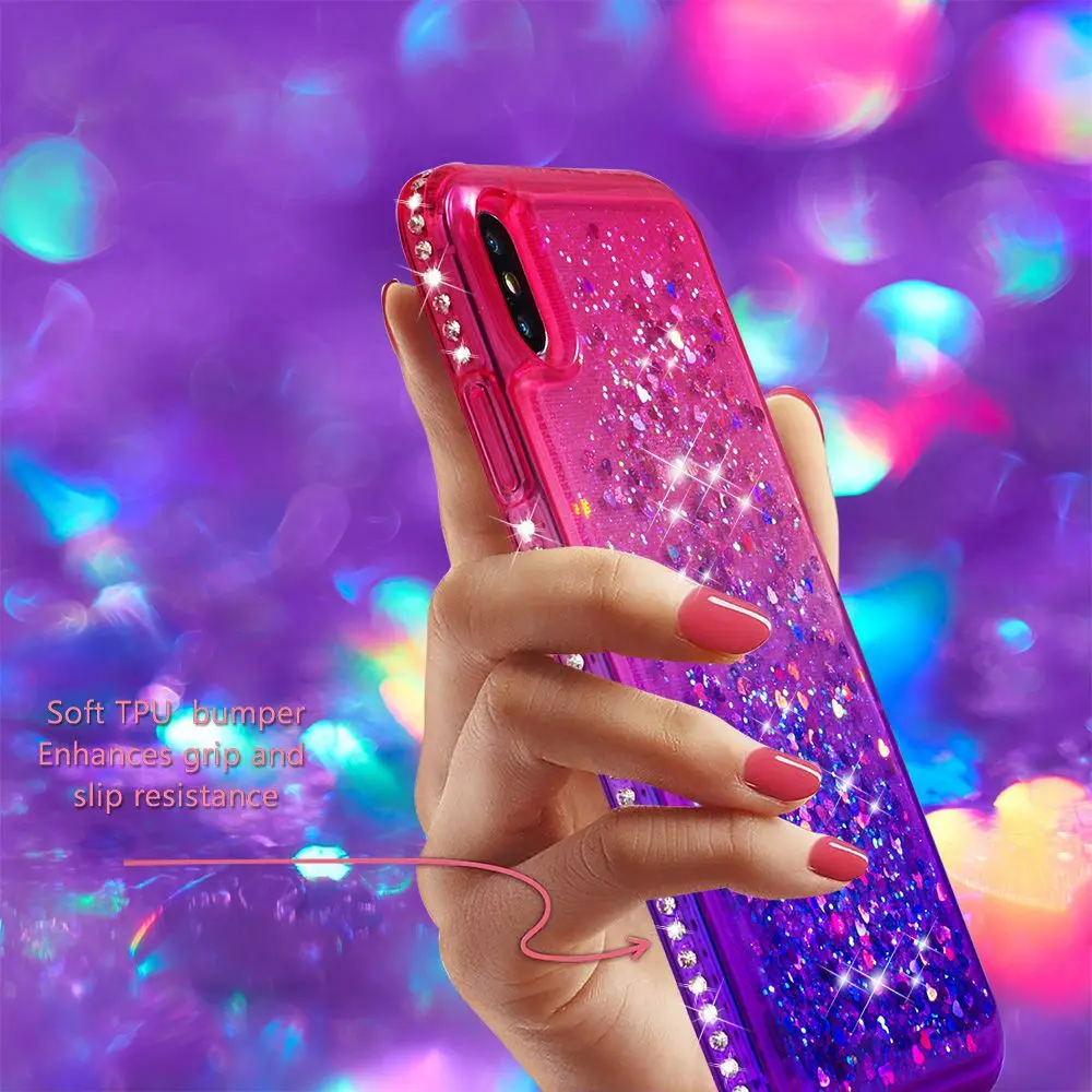 KISSCASE цветной блестящий чехол для iPhone 6 6S 7 8 Plus X градиентные цветные чехлы