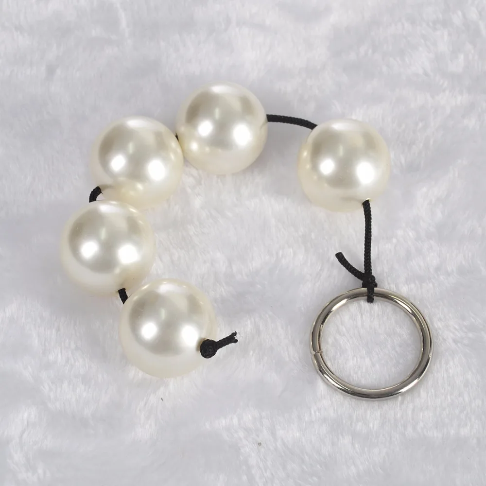 5-Ball Anal Beads 3cm Big Ball Non-toxic Waterproof Butt Plug Medical Toys Sex Adult Games Products |
