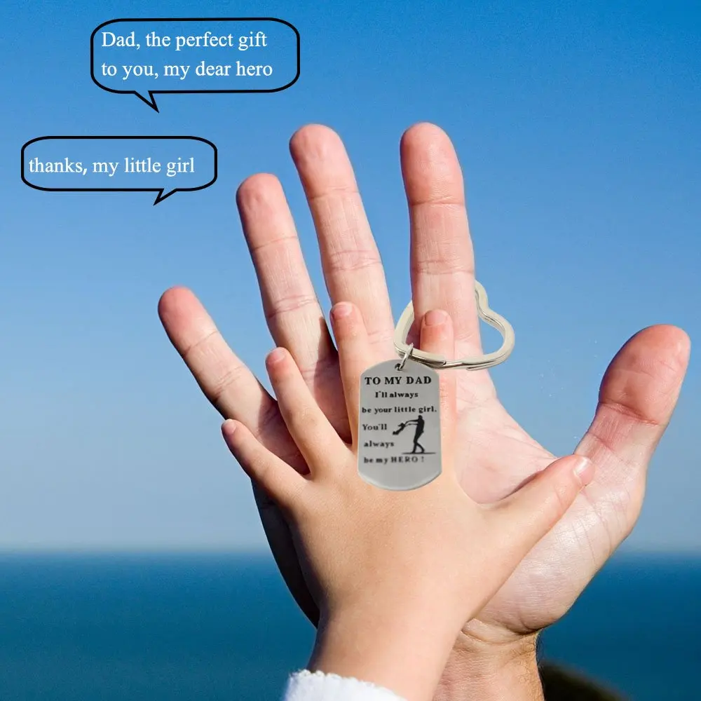 Новый брелок в форме сердца с пряжкой и кисточками виде для папы я всегда буду