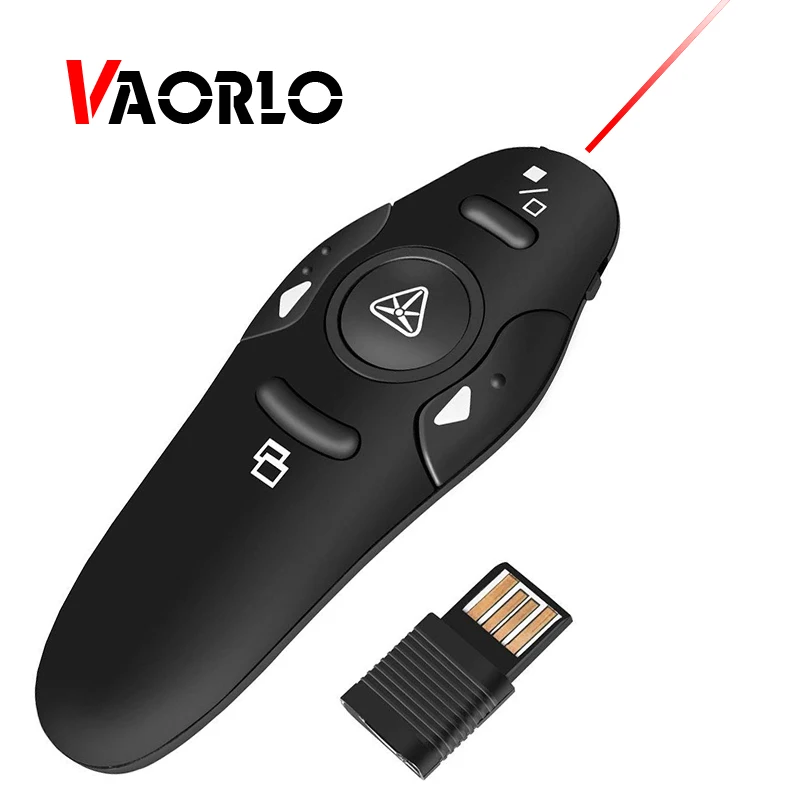 Беспроводная оптическая указка с USB 2 4 ГГц красная лазерная откидная ручка для