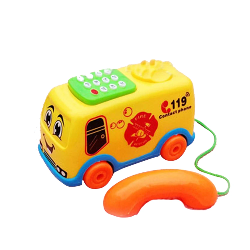 1 шт. Забавный телефон автомобиль скорой помощи полиция пожарная машина с музыкой