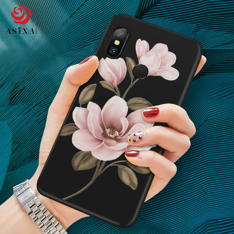 Роскошный чехол для Xiaomi mi 8 A2 Lite силиконовый FloralCover A1 6 Pro SE бамперы Funda Coque |