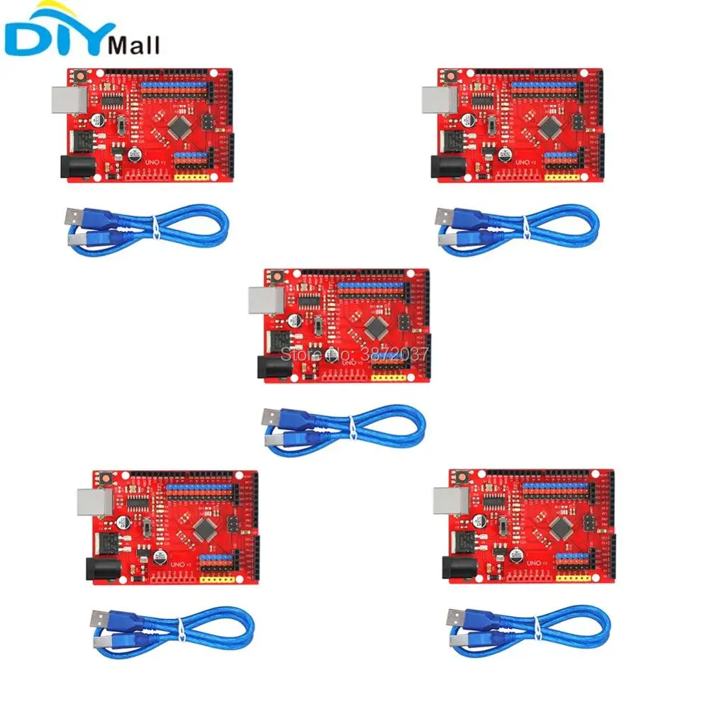5 шт./лот LGT8F328P LQFP48 UNO V2 макетная плата CH340G USB для последовательного