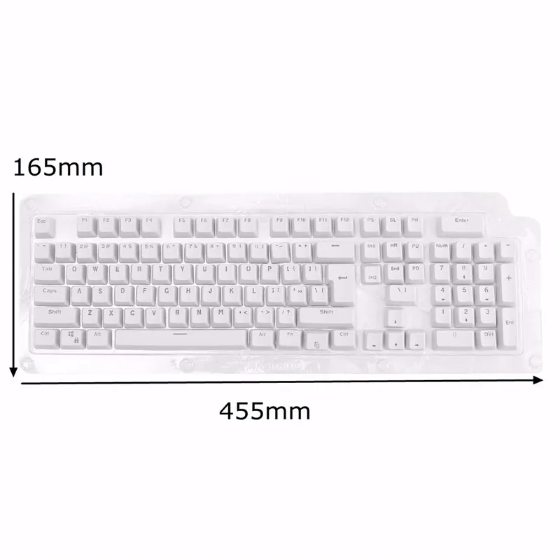 High Quality White 106 Keys Backlit Keycap Top Printed Backlight Key Cap For Gaming Mechanical Keyboard PC | Компьютеры и офис