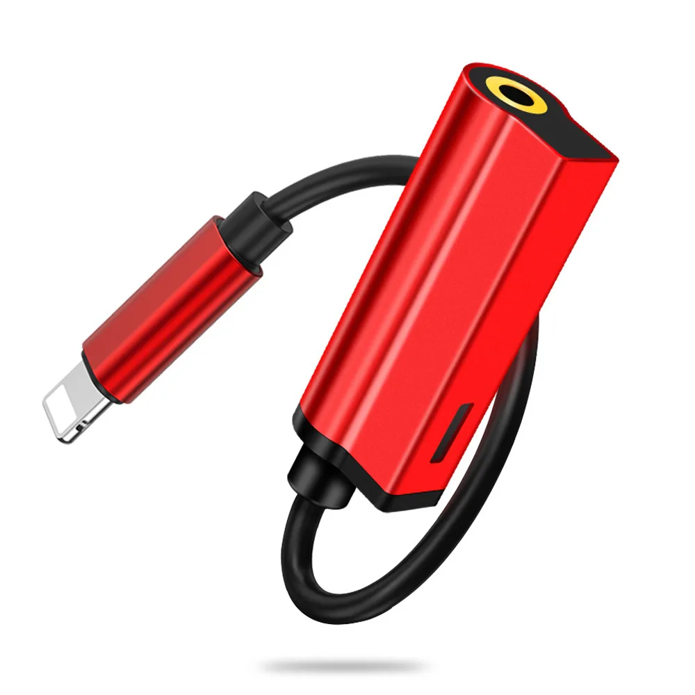 2 в 1 адаптер для iPhone 7 8 Plus XS Splitter наушники аудио разъем type-C конвертер samsung Galaxy