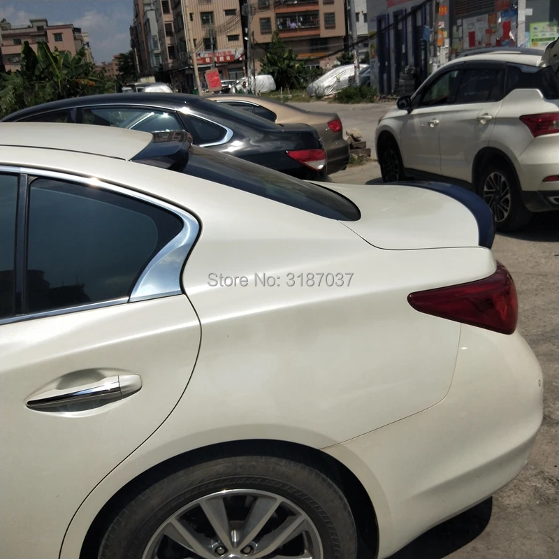 Спойлер для Infiniti Q50 2014 2015 2016 из АБС пластика Неокрашенный детской крышки