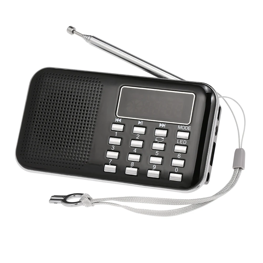 Y 896 мини FM радио цифровой портативный 3 Вт стерео динамик MP3 аудио плеер с 2