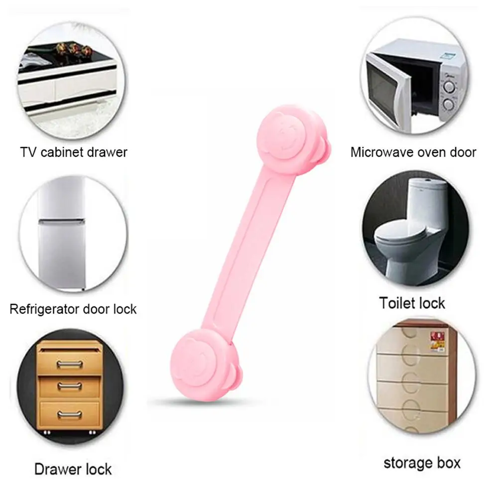 Двери шкафа Ящики Холодильник туалет замки безопасности Пластиковые ремни для
