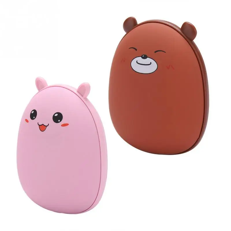 Портативный USB Перезаряжаемый обогреватель рук с мультяшными животными мини