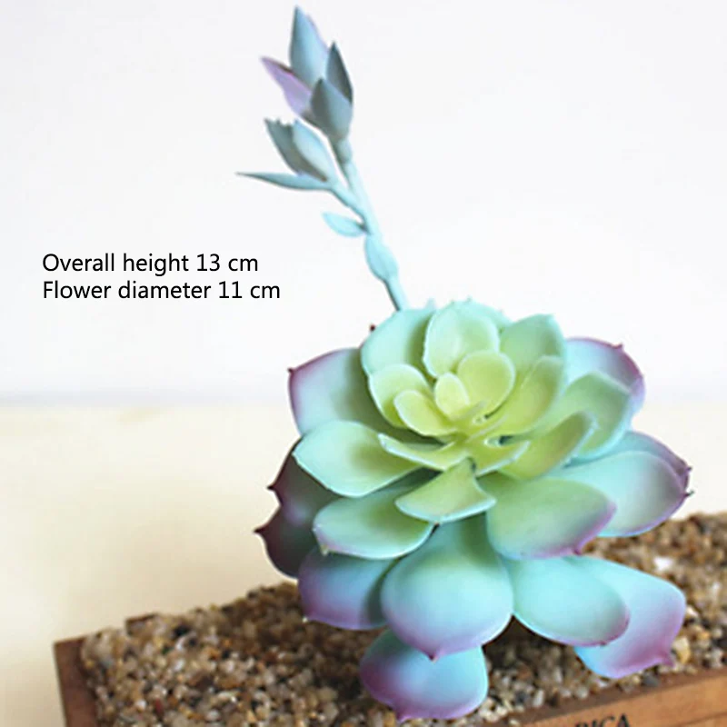 Искусственные мини суккуленты зеленые синие пластиковые искусственные кактусы