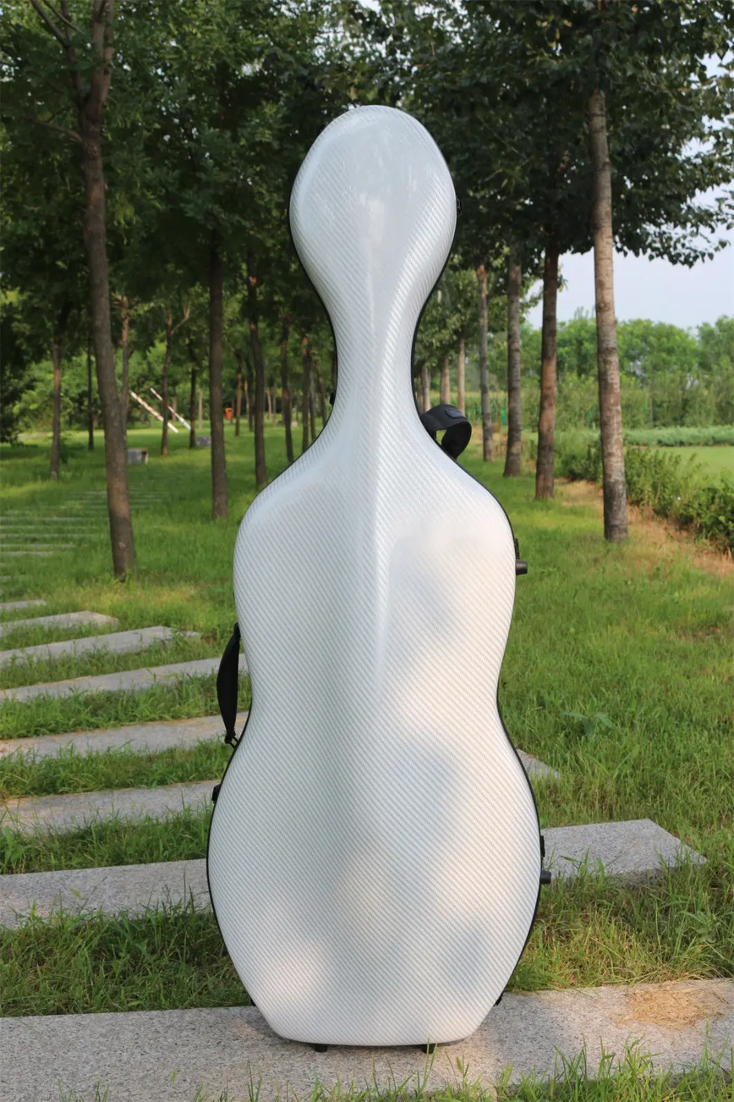 Новый чехол Cello 4/4 из углеродного волокна композитный высокопрочный с колесом