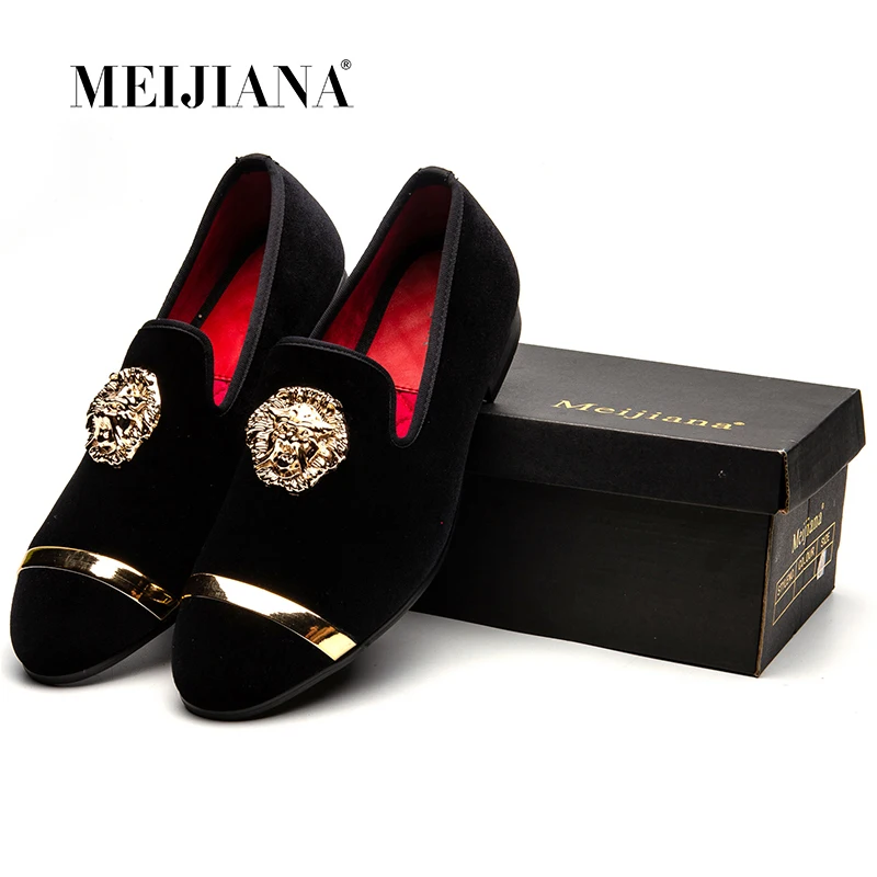 MEIJIANA 2019 New Big Size Men's Loafers Brand Shoes Wedding Slip on Men Leather Luxury Casual | Обувь