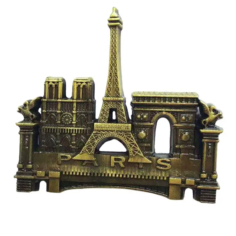 Инновационный металлический 3D магнит на холодильник узор Нотр Дам де Пари стикер