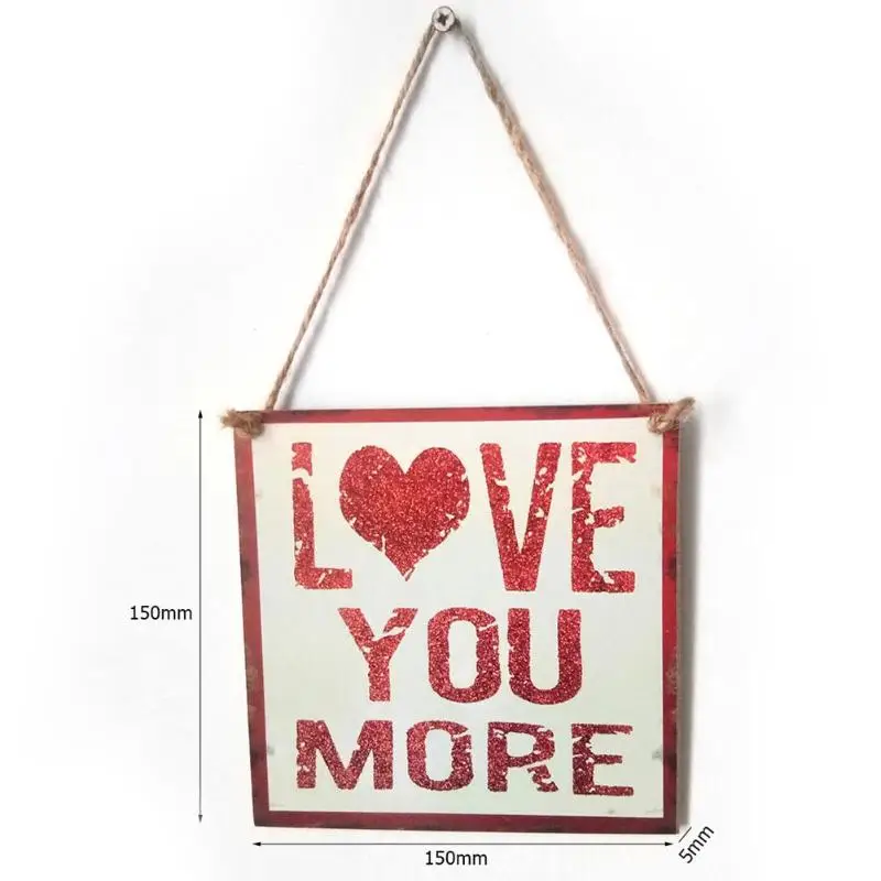 Деревянная надпись Love You More настенная подвесная доска таблички знаки для дома