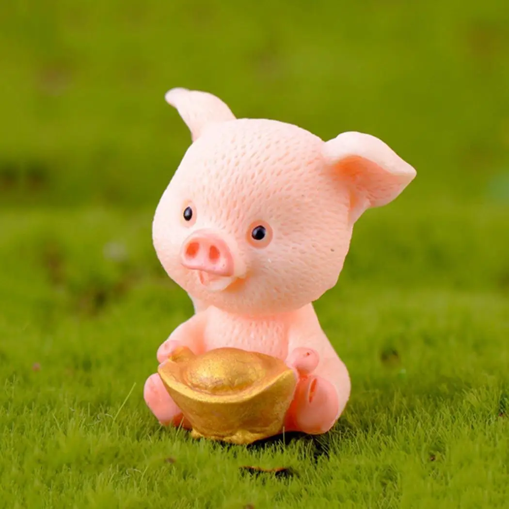 Мультяшная смоляная свинка форма микро Пейзаж украшения DIY Домашняя вечеринка