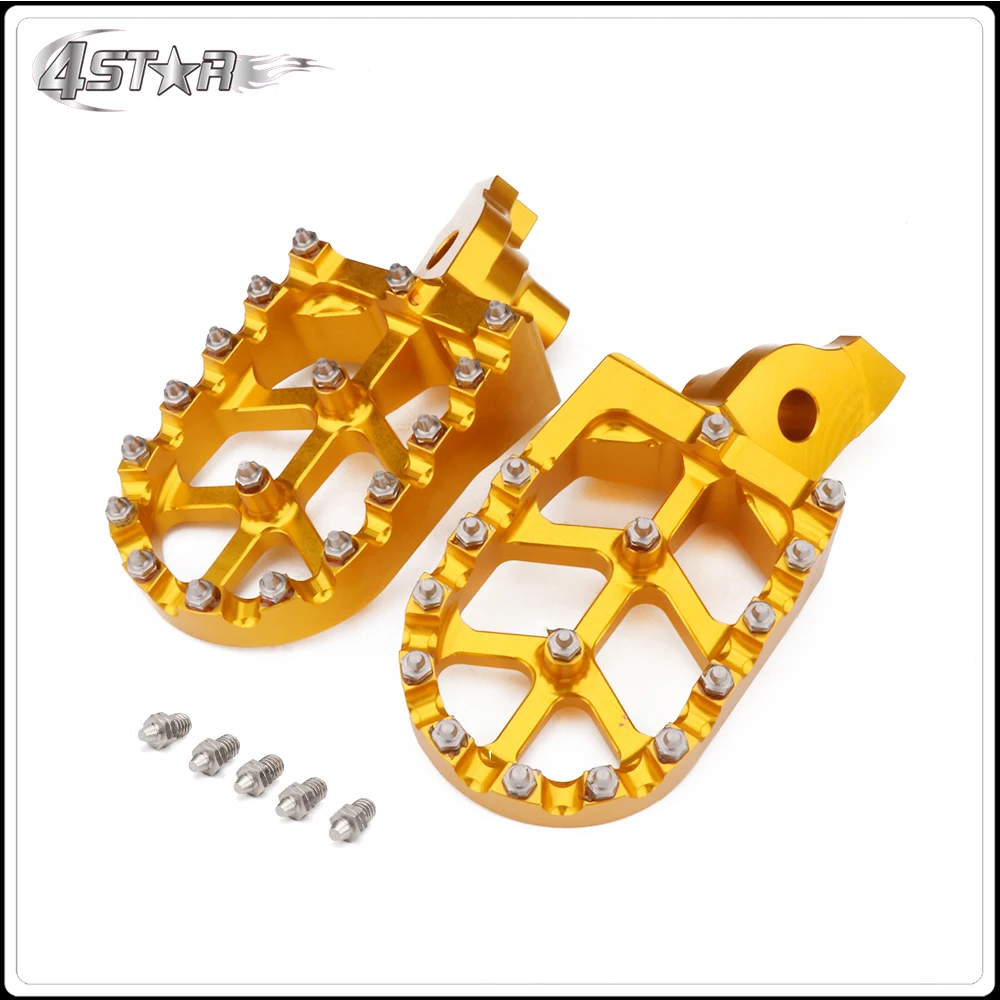 CNC красный широкий подножки педали Подставки Для SUZUKI РМЗ 250 450 RMZ250 2007 2008 2009 RMZ450 2005