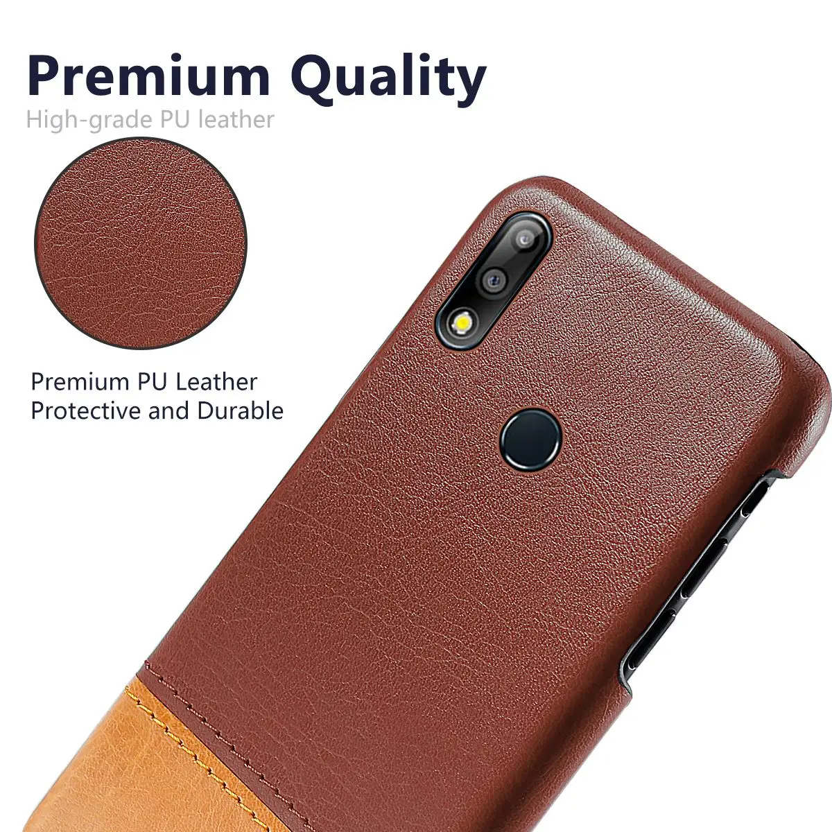 Чехол для Asus Zenfone Max Pro M2 ZB631KL тонкий комбинированный Двухцветный Жесткий чехол из