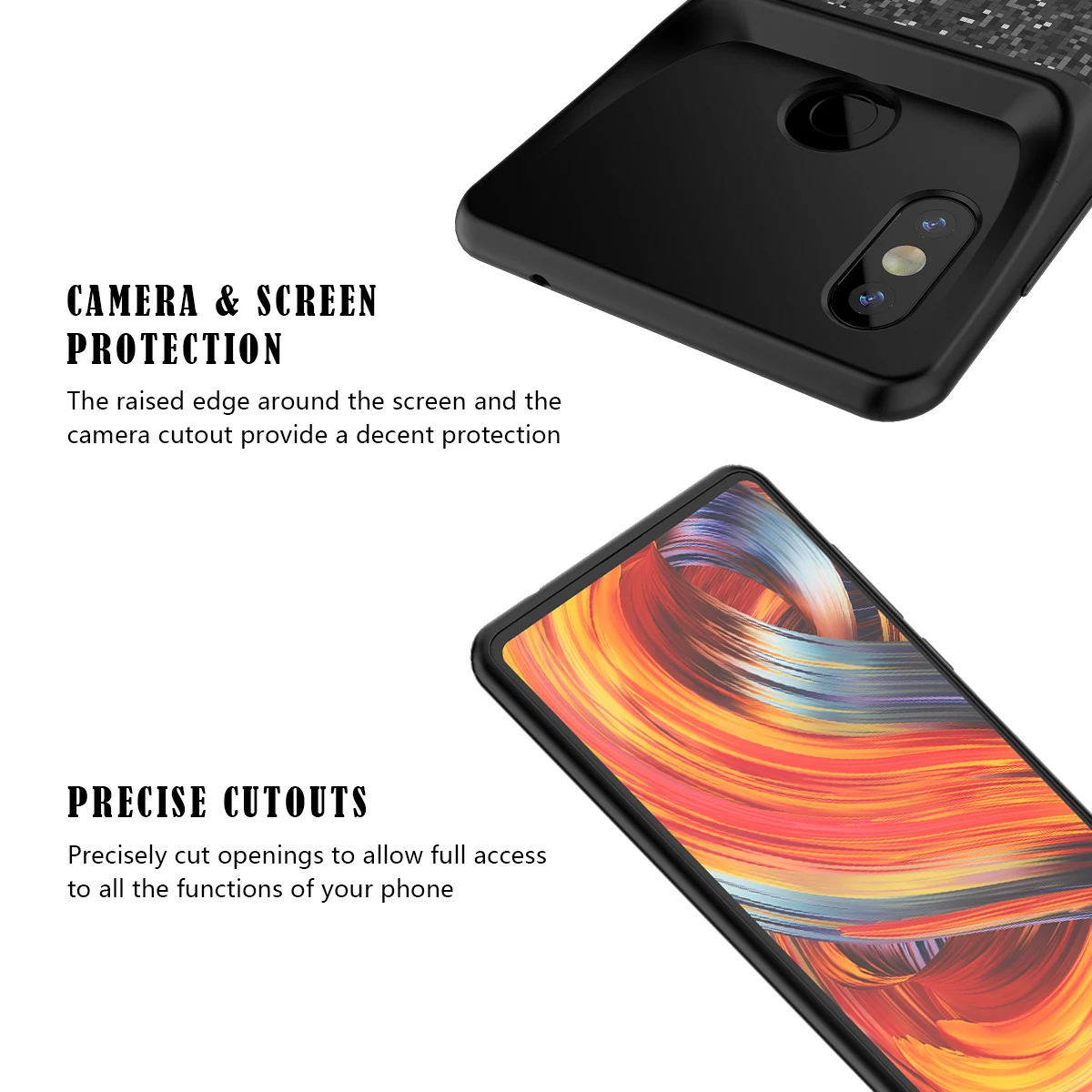 CASEWIN зарядное устройство чехол для Xiaomi Mi Mix 2s Чехол 4700mA Внешний Аккумулятор