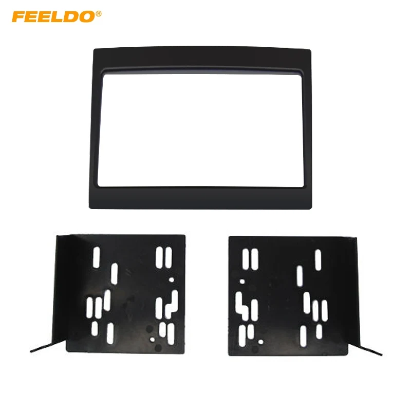 

FEELDO Car 2DIN Radio Audio Fascia Frame For PONTIAC Gto 2007 Stereo Dash Panel Plate Frame Installation Mount Kit #HQ4991