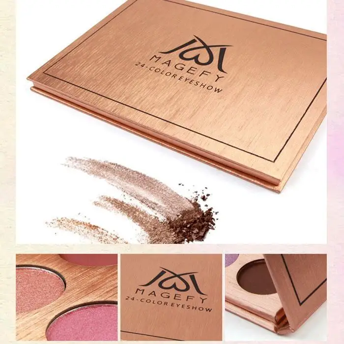 Professional 24 colors Matte Color Pigments Make Up Eye Shadow Glitter Waterproof Makeup Eyeshadow Palette |