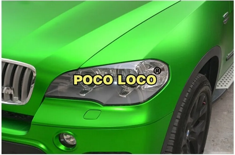 Изумрудно Зеленая атласная матовая Нефритовая хромированная виниловая пленка