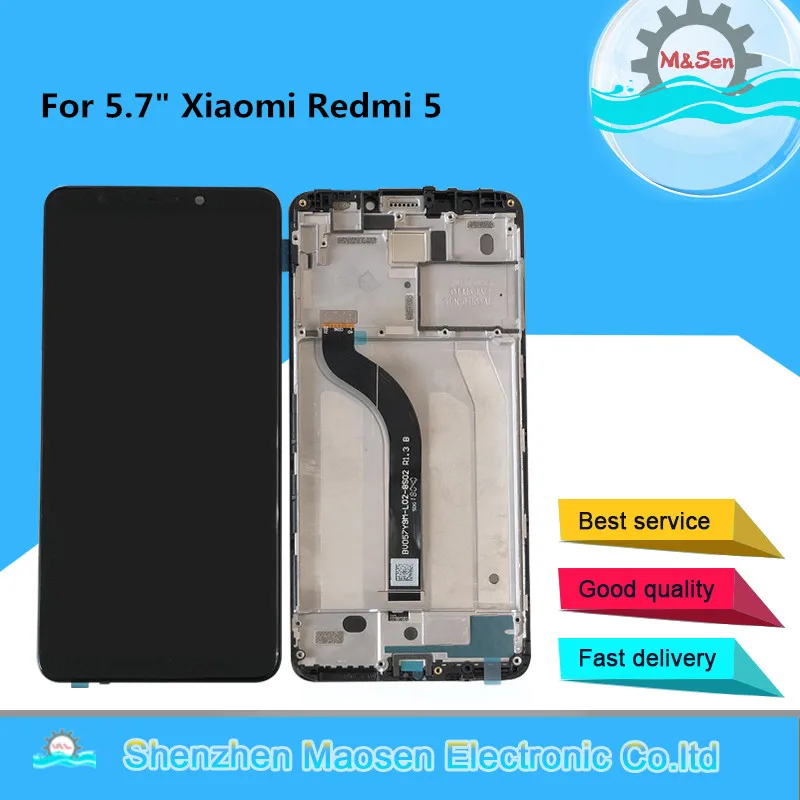 ЖК дисплей M & Sen для Xiaomi Redmi 5 с рамкой и сенсорной панелью 7 дюйма дигитайзером в