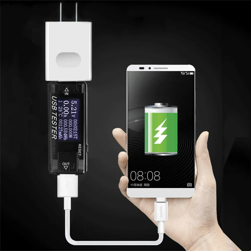 Цифровой USB вольтметр тестер детектор напряжения от QC2.0 до 3 0 быстрая зарядка