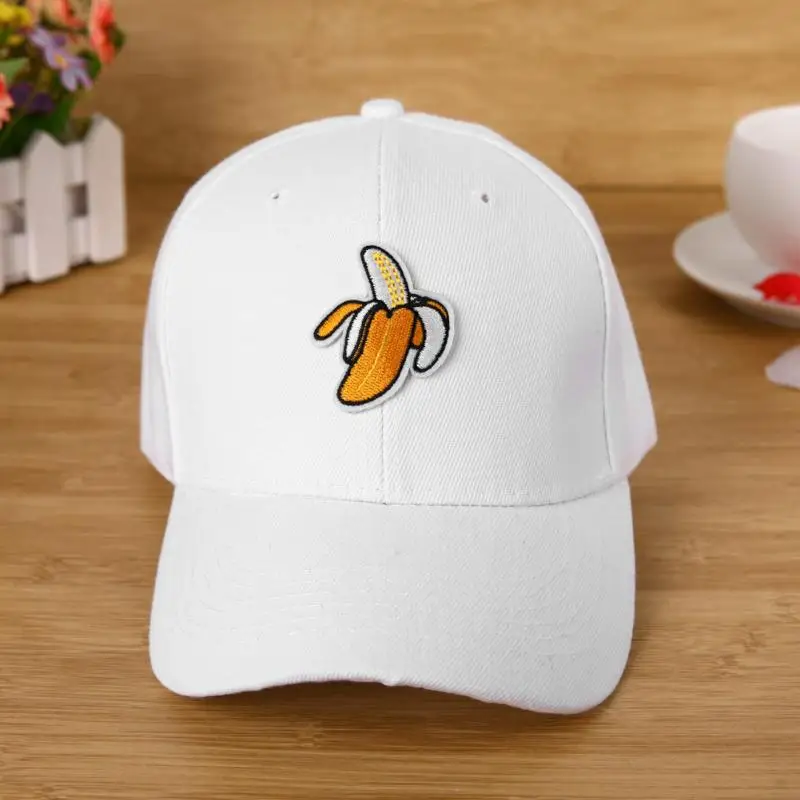 Унисекс бейсболка с вышивкой банана Snapback Кепка в стиле хип хоп