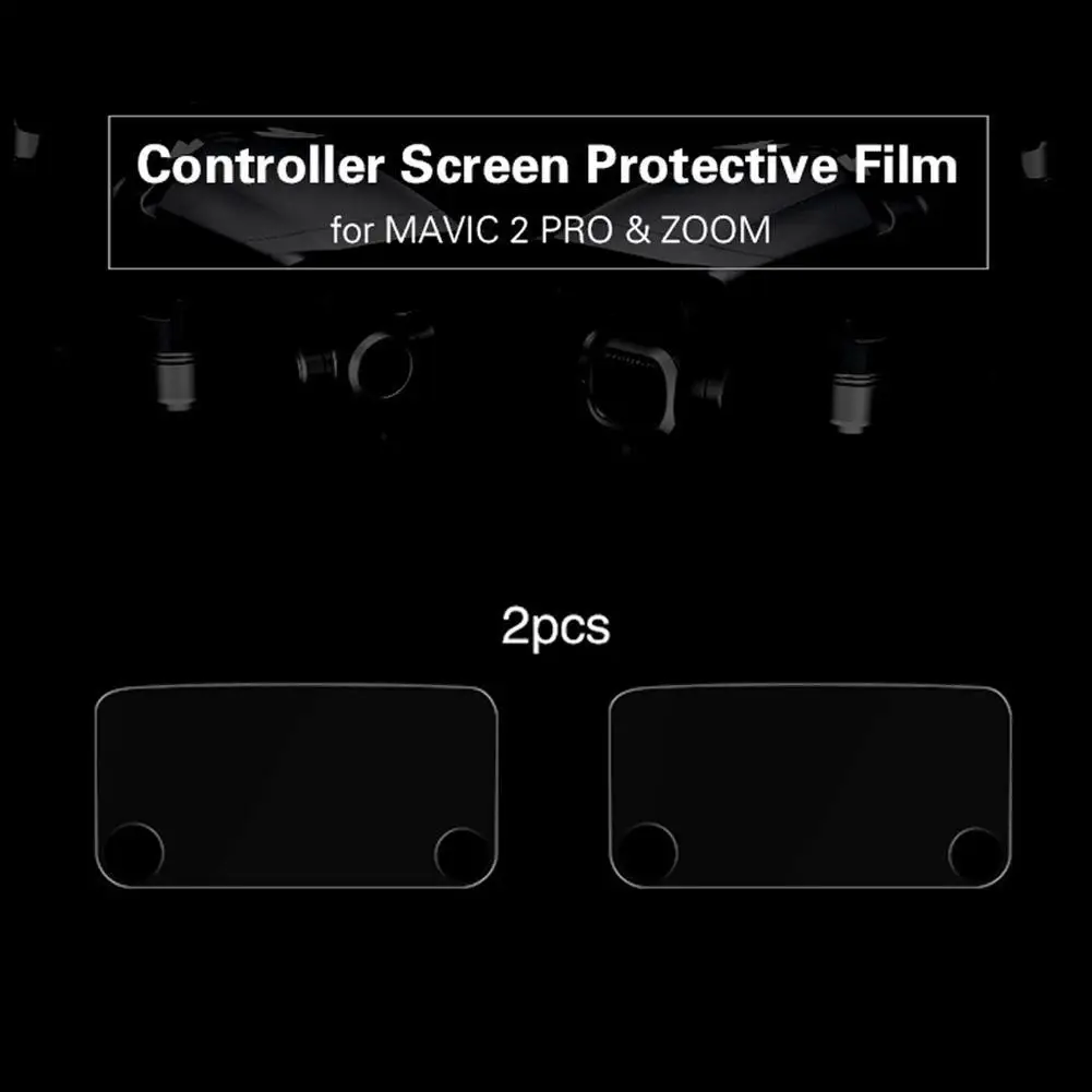 2pcs Remote Controller Skin Screen Protector Protective Film for DJI MAVIC 2 PRO /ZOOM Drone Dustproof | Электроника
