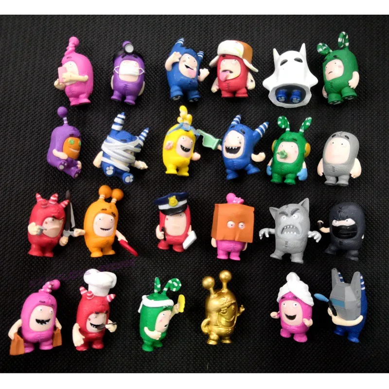 Горячая Распродажа уникальные 20/10 шт./лот Oddbods игрушки Фигурки Zee Jeff