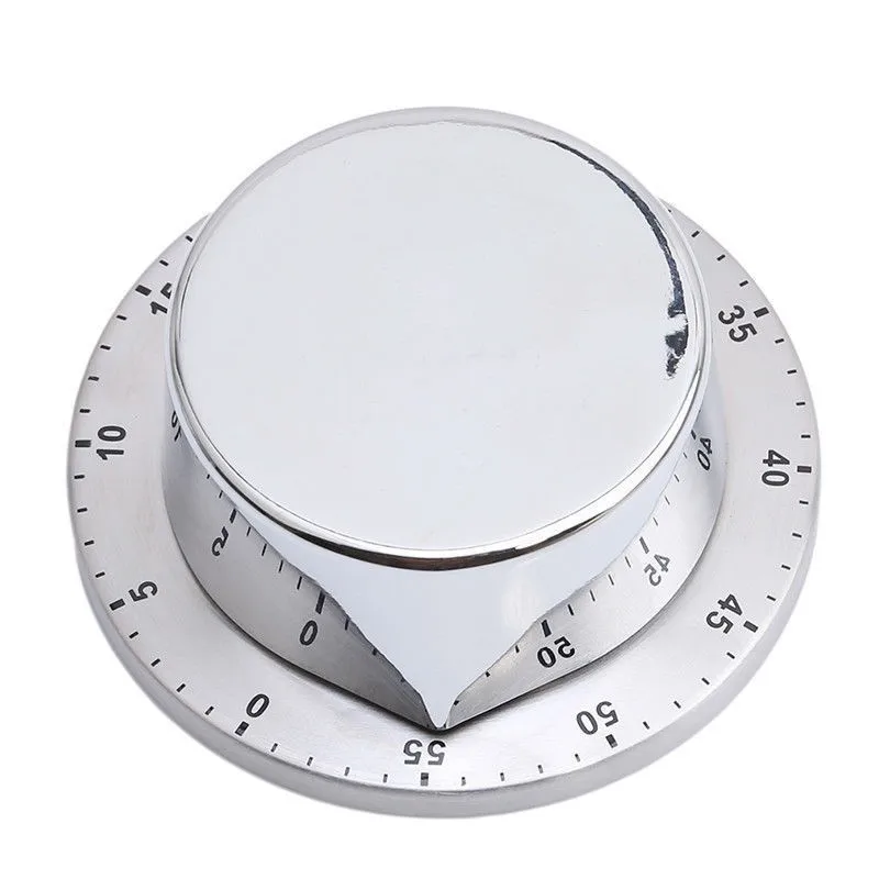 Stainless Steel Kitchen Timer with Magnetic Base Manual Mechanical Cooking Countdown Tools Gadgets | Дом и сад