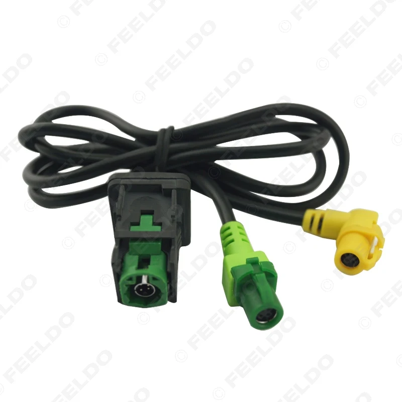 FEELDO 10 комплектов автомобильный OEM RCD510 RNS315 USB кабель с переключателем для VW Golf MK5 MK6