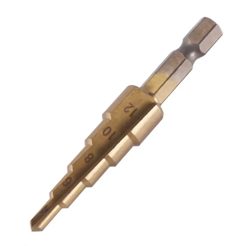 3 шт. 4241 HSS метрический 1/4 &quotшестигранный хвостовик титановое покрытие