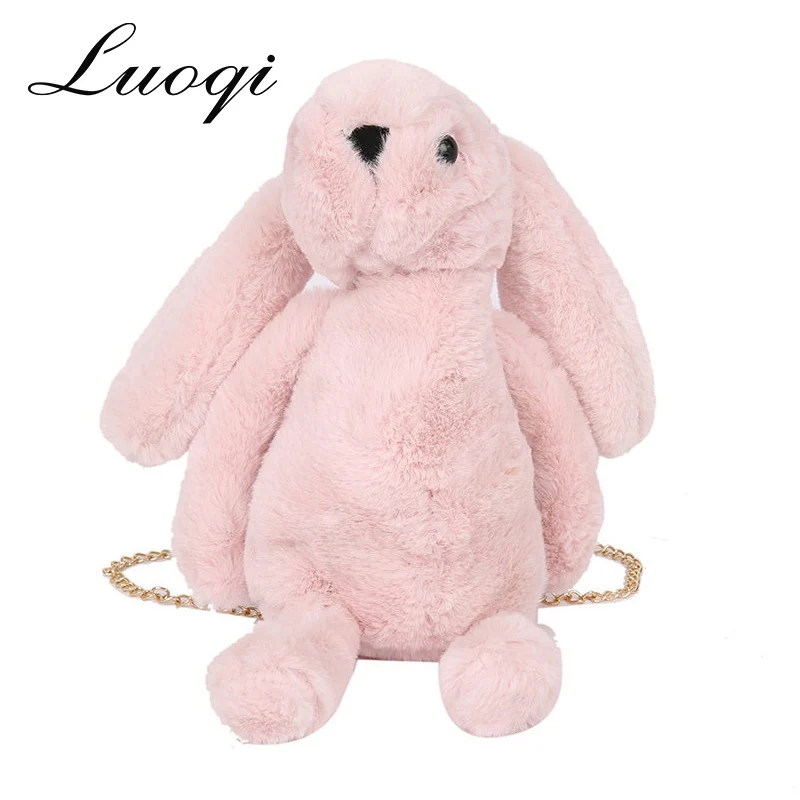 Высокое качество Сумочка в виде кролика 2019 зима сумка искусственная меховая Для
