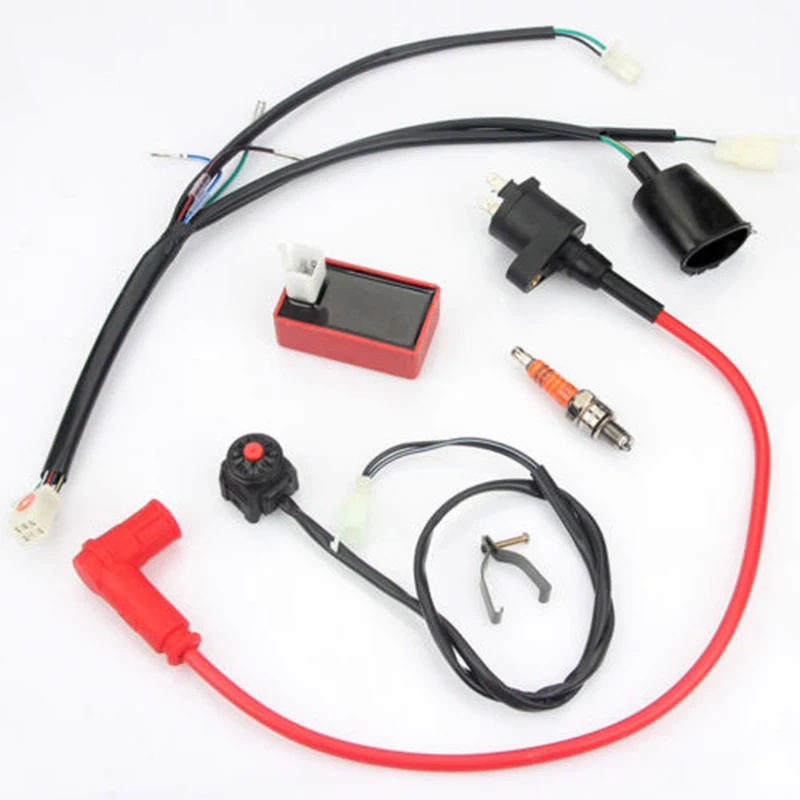 Оплетка для проводов переключатель катушки зажигания CDI 50CC 150CC двигателя