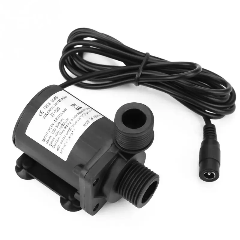 Мини DC бесщеточный малошумный водяной насос 12 V-40 до 100 градусов циркуляционный