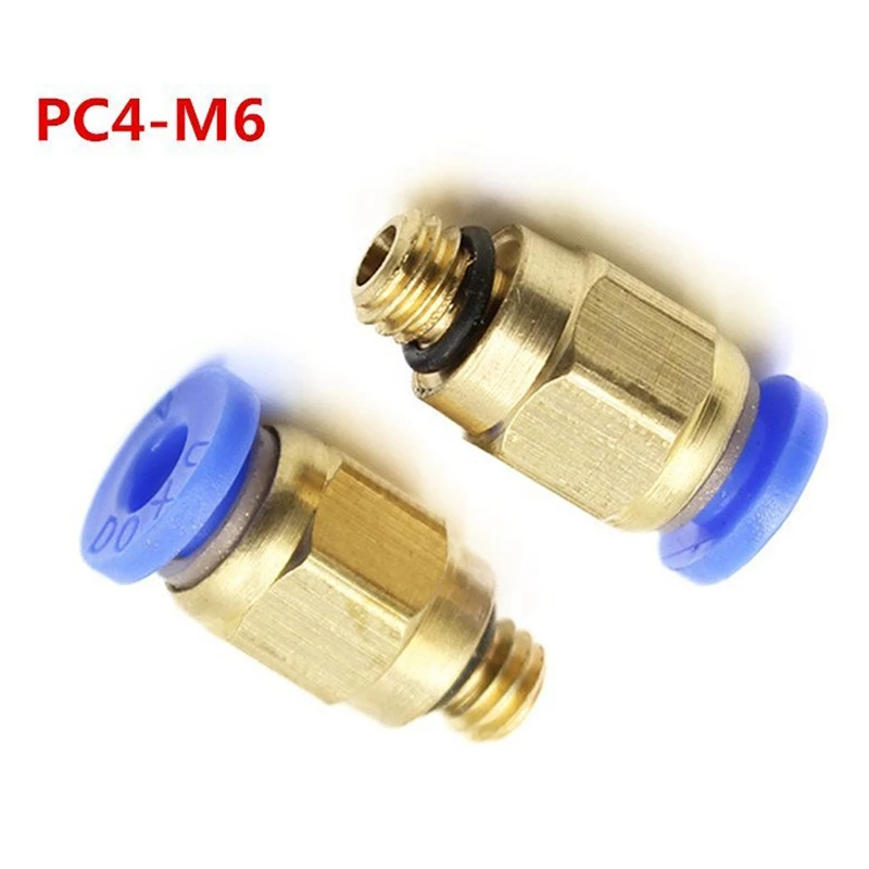 5 метров PTFE тефлоновая трубка Боуден с 2 шт PC4 M6 штуцер для 1 75 мм нити Creality 3D принтер