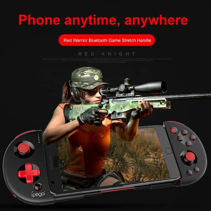 Телескопический беспроводной Bluetooth контроллер iPega для PUBG геймпад джойстик